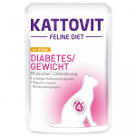 Kattovit veterinaarne dieetm&auml;rgtoit kassidele diabeedi ja &uuml;lekaaluga, kanaliha, 85g