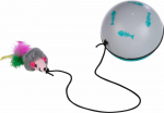 Trixie Turbinio Ball With Motor And Mouse kassim&auml;nguasi mootoriga palliga ja liikuva hiirega, 9 cm