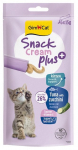 GimCat Snack Cream Plus+ Kitten Tuni & Zucchini maiuspala kassipoegadele, 6x15 g