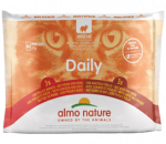 Almo Nature Daily Selection m&auml;rgtoit t&auml;iskasvanud kassidele kanaga ja veiseliha, pardiga ja kanaga, 6 x 70 g