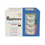 Applaws Fish Collection t&auml;isv&auml;&auml;rtuslik, looduslik m&auml;rgtoit t&auml;iskasvanud kassidele erinevate kaladega, 12 x 70 g