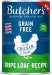 Butchers DOG Original Tripe With Chicken And Tripe Pate konserv t&auml;iskasvanud koertele, 400 g