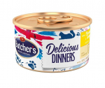 Butchers Classic Chicken Turkey Mousse konservtoit t&auml;iskasvanud kassidele kanaliha ja kalkunilihaga, 85 g