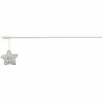 Trixie Xmas Playing Rod, Star, Wood kassim&auml;nguasi puidust t&auml;hega, 48 cm