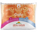 Almo Nature Daily Menu tuunikala ja l&otilde;he / tursa ja krevettidega konservid t&auml;iskasvanud kassidele, 6x70 g