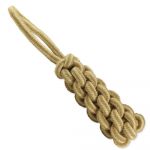 Dog Fantasy Jute Log Tugger m&auml;nguasi koertele, punutud džuudist k&ouml;is aasaga, 31 cm