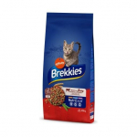 Brekkies Cat Adult Beef t&auml;isv&auml;&auml;rtuslik kuivtoit t&auml;iskasvanud kassidele veiseliha, 15 kg