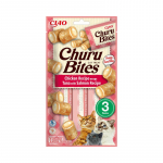 Inaba Churu Cat Bites Kana tuunikala ja l&otilde;hega pehmed maiused kassidele, 3x10 g