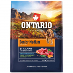 Ontario Senior Medium Lamb & Brown Rice superpremium kuivtoit keskmist t&otilde;ugu eakatele koertele, 2.25 kg