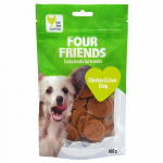 Four Friends Chicken & Liver Chip maius koertele kana- ja maksaga, 100 g