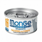 Monge Flakes Monoproteinic Cat Turkey/Carrot konservid kassidele kalkuni ja porgandiga, helbed, 80 g