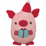 Trixie Xmas Pig Plush j&otilde;ulupl&uuml;&uuml;sist m&auml;nguasi koertele, 19 cm