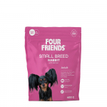 Four Friends Small Breed Rabbit t&auml;isv&auml;&auml;rtuslik toit k&uuml;&uuml;liku ja l&otilde;hega t&auml;iskasvanud v&auml;ikeste t&otilde;ugu koertele, 400 g
