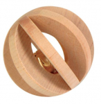 Trixie Slat Ball With Bell m&auml;nguasi n&auml;rilistele toorest puidust kellukesega, &oslash; 6 cm