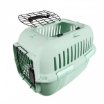 Europet Bernina transpordipuur M/L metalluksega, roheline, kassidele ja koertele kuni 10 kg, 49x32x32 cm