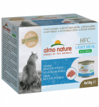 Almo Nature HFC Natural Light Meal Atlandi tuunikala konservid t&auml;iskasvanud kassidele, 4x50 g