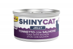 GimCat ShinyCat Jelly Tuna With Salmon želee kassidele tuunikala ja l&otilde;hega, 70 g