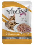 Vibrisse Jelly Tuna AN&D Chicken Ham konservid t&auml;iskasvanud kassidele tuunikala ja singiga želees, 70 g