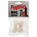 Rasco Node Buffalo White maius koertele veisenahast, 6,25 cm, 2 tk.