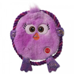Dog Fantasy Toy Monsters Rustling Chicken With Rope pl&uuml;&uuml;sist m&auml;nguasi koertele koos k&ouml;iega, lilla, 18 cm