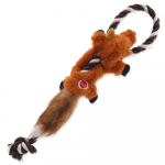 Dog Fantasy Skinneeez TUGS FOX pl&uuml;&uuml;sist m&auml;nguasi koertele koos piiksuva heliga ja k&ouml;iega, 35 cm