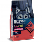 Monge BWILD Low Grain Adult Deer teralisest kuivtoit t&auml;iskasvanud koertele hirveliha, 12 kg
