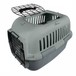 Europet Bernina transpordipuuri XL, kassidele ja koertele kuni 12 kg, metalluksega, hall, 57x38x38 cm