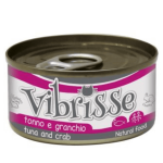 Vibrisse Natural Tuunikala And Krabi m&auml;rgtoit t&auml;iskasvanud kassidele tuunikalaga ja krabiga, 70 g