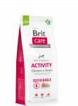 Brit Care Sustainable Activity Chicken&Insect kuivtoit aktiivsetele koertele kanaliha ja putukatega, 12 kg