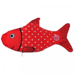 Magic Cat Winter Tale Moving Fish interaktiivne m&auml;nguasi kassile, punane, 28 cm