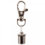 Dog Fantasy Flasher Metal 1cm helkur ripats koertele ja kassidele, karabiiniga, punane ja sinine