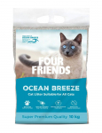Four Friends Cat Litter Ocean Breeze klompuv liiv kassiliivakasti meretuule aroomiga, 10 kg