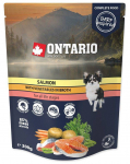Ontario Dog Salmon With Vegetables In Broth konservi t&auml;iskasvanud koertele ja kutsikatele alates 2 elukuust, 300 g