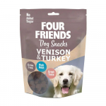 Four Friends Dog Snacks Venison & Turkey teraviljavaba maius koertele hirve- ja kalkunilihaga, 200 g
