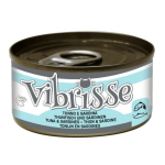 Vibrisse Natural Tuna & Sardine m&auml;rgtoit t&auml;iskasvanud kassidele tuunikala ja sardiinidega, aurutatud, ilma v&auml;rvainete ja s&auml;ilitusaineteta, 70 g