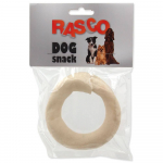 Rasco Buffalo White Ring maius koertele veisenahast, hambakivi ennetuseks, 8,9 cm l&auml;bim&otilde;&otilde;t, 1 tk.