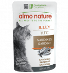 Almo Nature HFC Jelly Cats m&auml;rgtoit t&auml;iskasvanud kassidele sardiinidega želees, 55 g