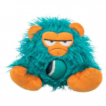 Trixie Plush Toy Monster koos tennispalliga pl&uuml;&uuml;sist lelud heliga ja eemaldatava tennispalliga, koertele, 25 cm