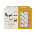 Applaws Chicken Collection konservtoit t&auml;iskasvanud kassidele kanaga, sortiment, 12 x 70 g