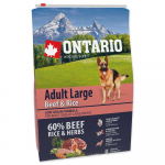 Ontario Adult Large Beef And Rice kuivtoit t&auml;iskasvanud suurte t&otilde;ugu koertele, 2,25 kg