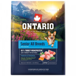 Ontario Senior All Breeds Monoprotein Turkey & Sweet Potatoes kuivtoit eakatele koertele kalkuni ja bataadiga, 2,25 kg