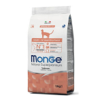 Monge Natural Superpremium Adult Cat Salmon t&auml;iss&ouml;&ouml;t t&auml;iskasvanud kassidele, l&otilde;hega, 0,4 kg