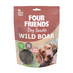 Four Friends Dog Snacks Wild Boar teraviljavaba maius koertele metssealiha ja pohladega, 200 g