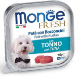 Monge Fresh Tuna pasteet t&uuml;kkidega igat t&otilde;ugu koertele, 100 g