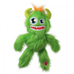 Dog Fantasy Toy Monsters Scarecrow Squeaky Furry Green pl&uuml;&uuml;sist m&auml;nguasi koertele koos piiksuja, 35 cm