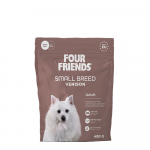 Four Friends Small Breed Venison t&auml;isv&auml;&auml;rtuslik toit hirveliha ja l&otilde;hega t&auml;iskasvanud v&auml;ikeste t&otilde;ugu koertele, 400 g