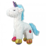 Dog Fantasy Toy Stuffed Toy Unicorn Squeaky Colour Mix pl&uuml;&uuml;sist m&auml;nguasi koertele koos piiksuva heliga, 26 cm