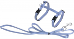 Flamingo Ziggi Light Blue rinnarihm ja rihm kassile, reguleeritav 20-35 cm, 10 mm