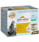 Almo Nature HFC Natural LIGHT MEAL MEGA PACK Kanafilee, m&auml;rgtoit t&auml;iskasvanud kassidele, 4x50g