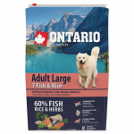 Ontario Adult Large Fish & Rice kuivtoit t&auml;iskasvanud suurte t&otilde;ugu koertele kala ja riisiga, 2,25 kg